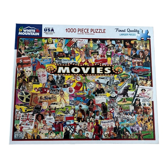 White Mountain “Movies” 1000 Piece Jigsaw Puzzle